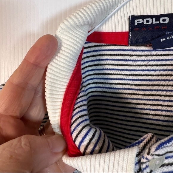 POLO SPORT Golf shirt Size XL. Mens polo with one button closure. Hi-lo hem - Picture 8 of 10